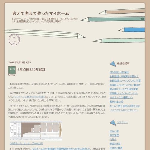 考えて考えて作ったマイホーム